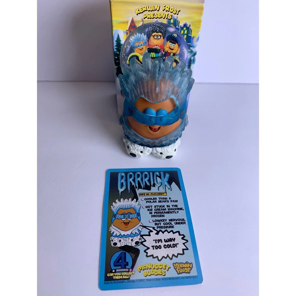 Kerwin Frost McNugget Buddies Brrrick Figure With Collector Card McDonald's‎